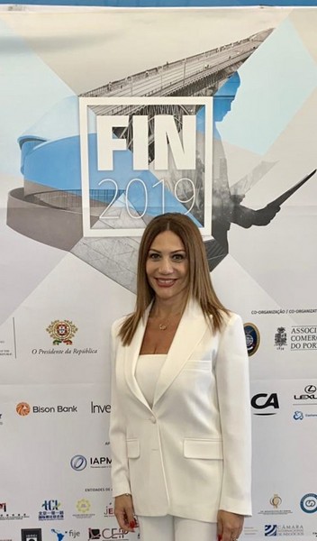 Writer & TV Host Karen Boustany representing Lebanon amongst 42 countries at FIN in Portugal.